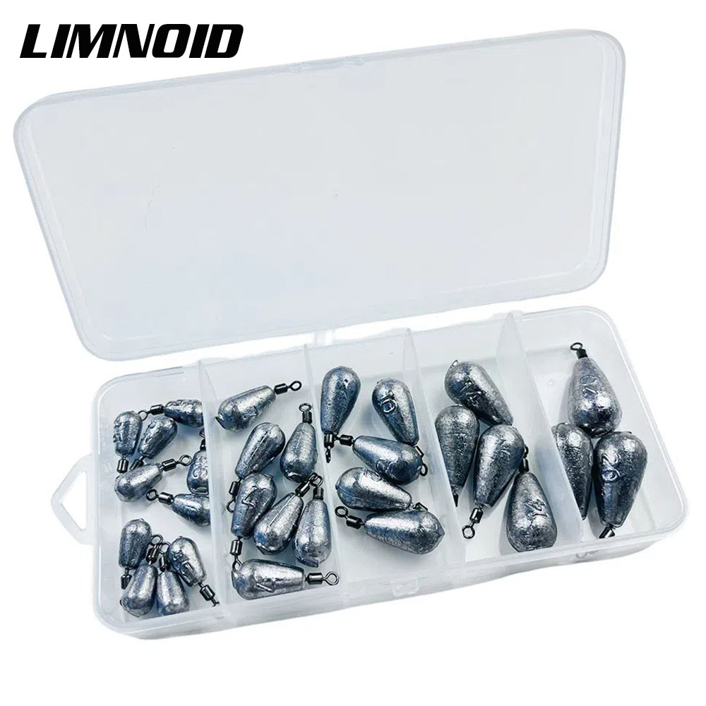 Fishing Hook Offset - Limnoid 29-delige visloodset 3,5g 7g 10g