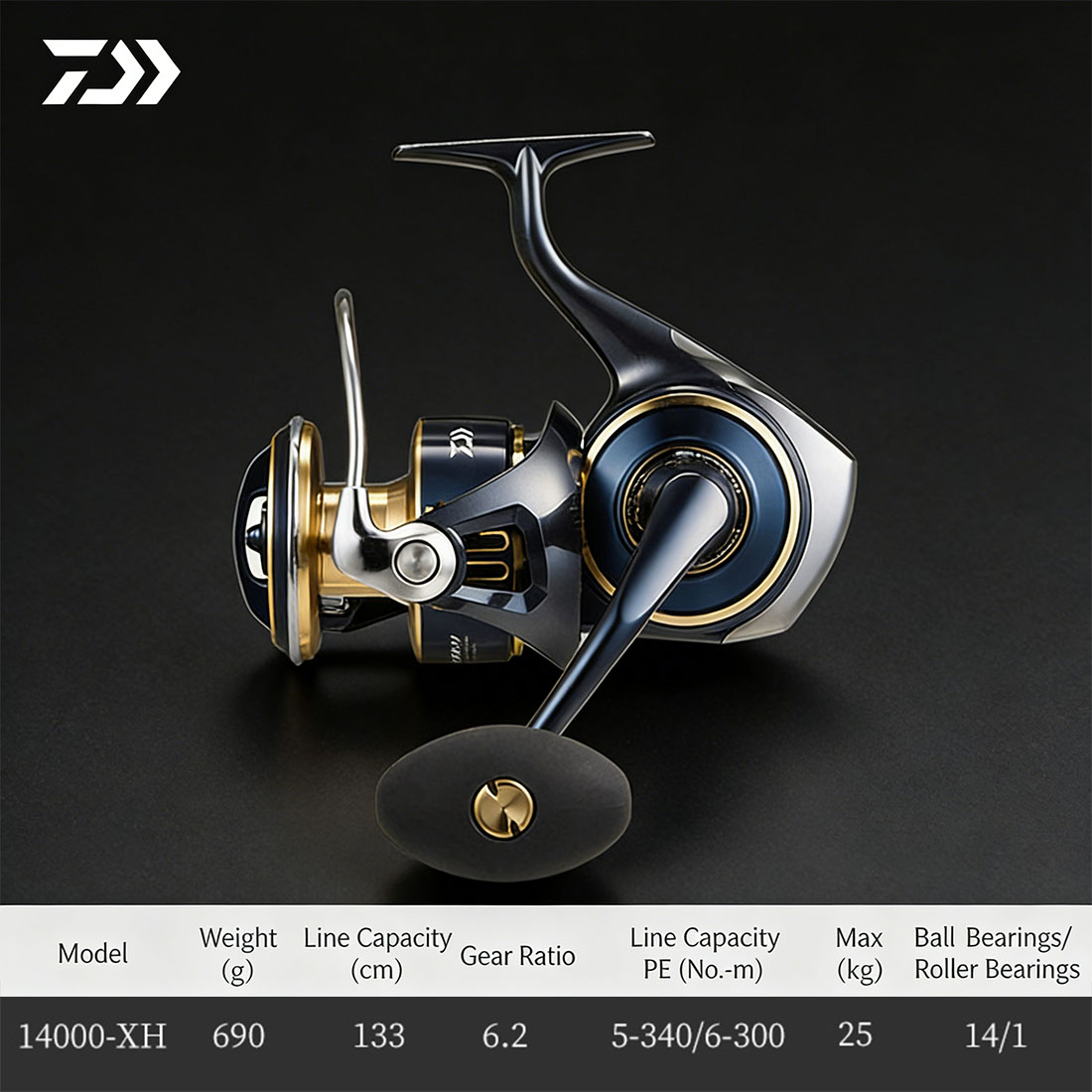 Abu Garcia Reel Max - Originele DAIWA 2025 SALTIGA 8000-25000 Spinning