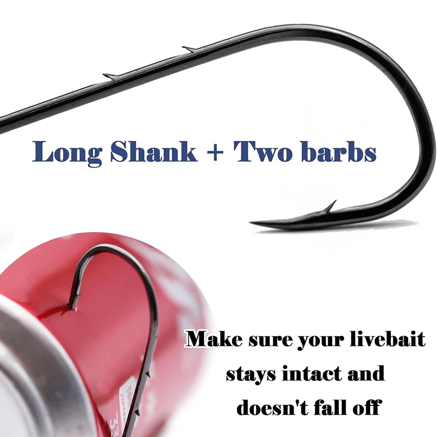 Vishaken 100 Stuks Baithouder  - Fishing Hook Offset recensie en prijs