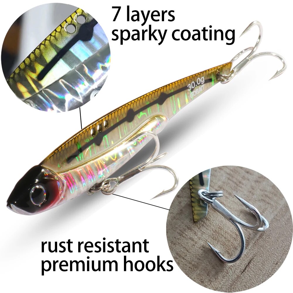 GOBAIT VIB Vissen Lokken 20g 2 - Fishing Hook Treble recensie en prijs