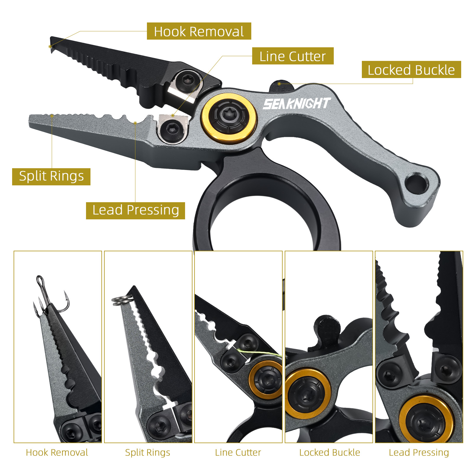 SeaKnight merk visstijltang, m - Fishing Hook Size recensie en prijs