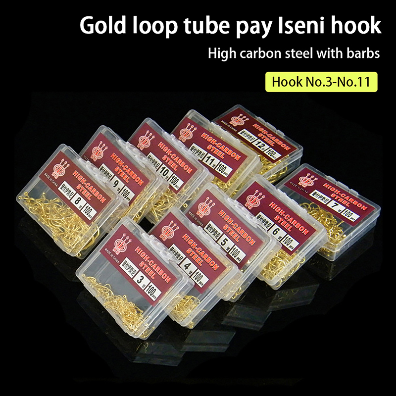 100 stuks doos goudkleurig met - Fishing Hook Box recensie en prijs