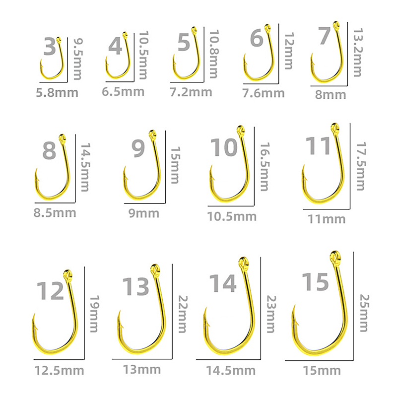 100 stuks doos goudkleurig met - Fishing Hook Box recensie en prijs